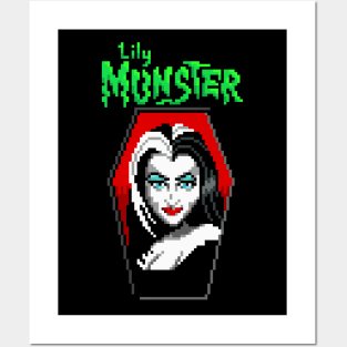 Vampire Bride Pixel Portrait Posters and Art